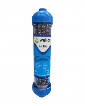 WELLON AntiOxidant Alkaline Filter 10 in 1 with pH Increase, Micro Clustering & ORP Reduction Suitable for All Types of Water purifiers.